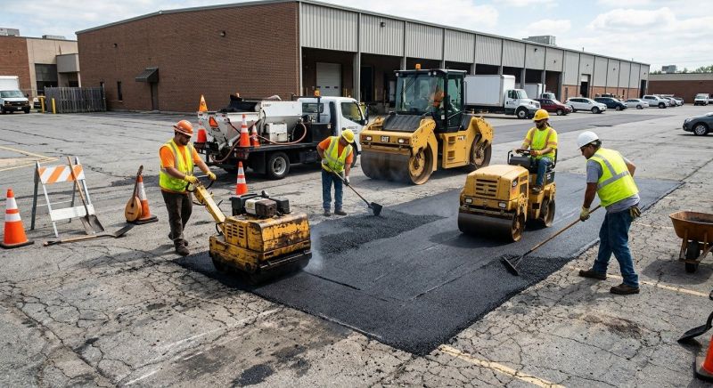Asphalt Parking Lot Repair in Los Angeles, CA